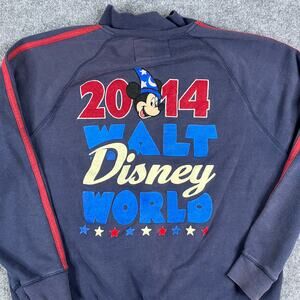 Disney Sweatshirt Men's Size XL Navy Blue 2014 Walt Disney World Mickey Mouse